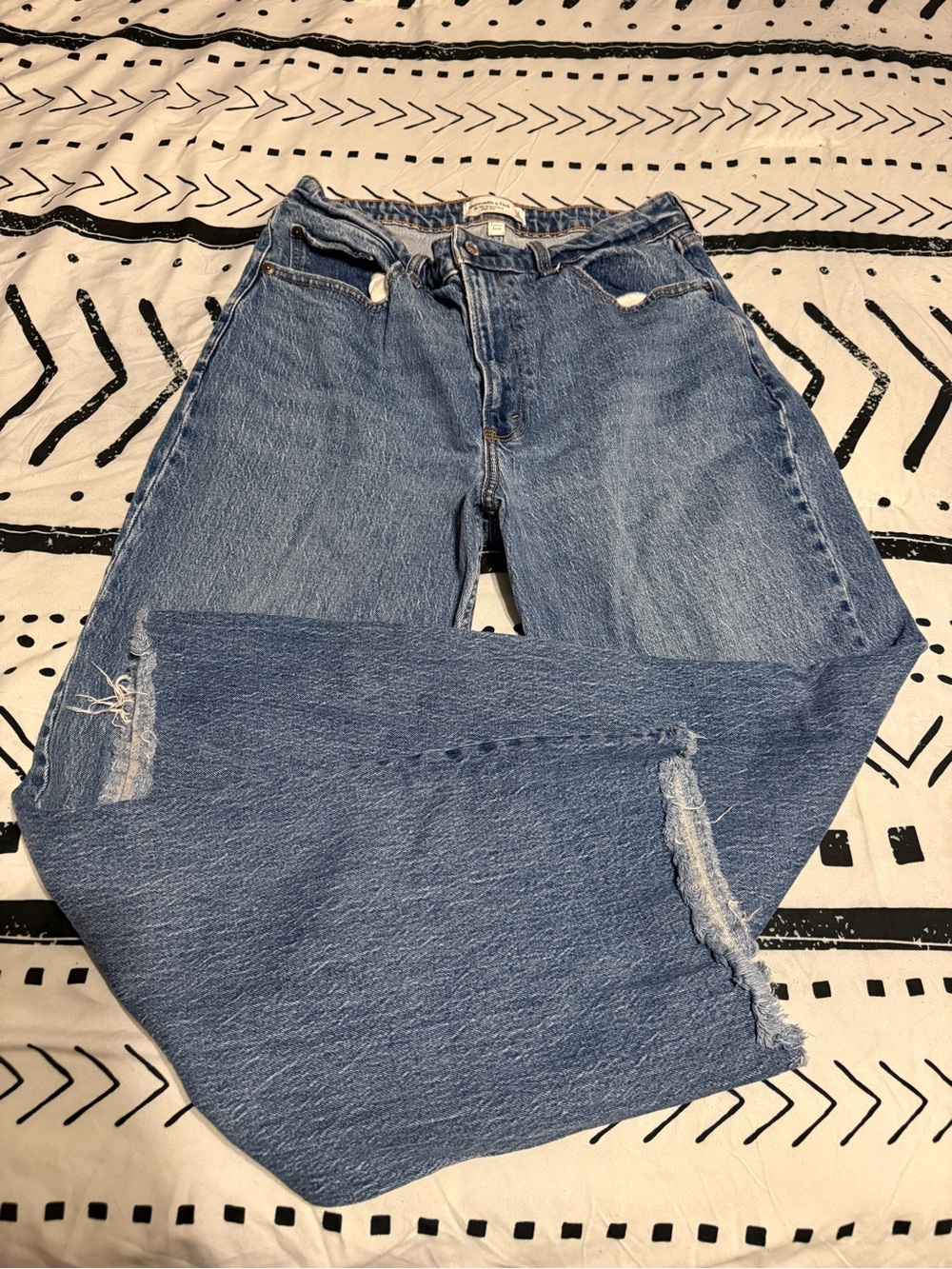 Abercrombie & Fitch Light Blue Boyfriend Jeans